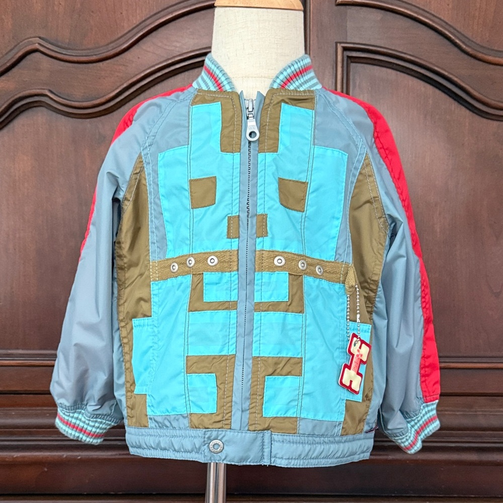 Oilily Colorblock Zip Windbreaker Jacket 80
